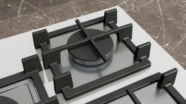 Siemens iQ500 Gazlı Ocak 75 cm Sert cam, Beyaz