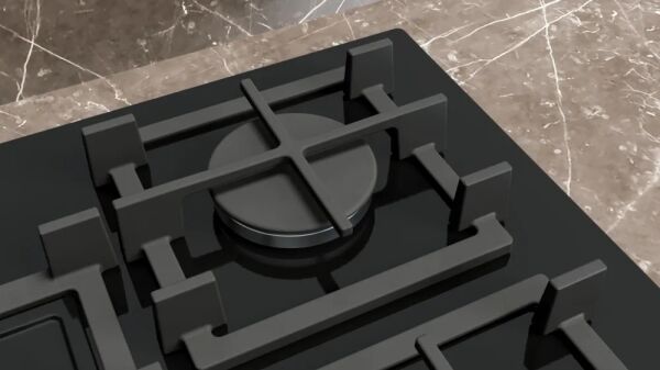 Siemens iQ500 Gazlı Ocak 75 cm Sert cam, Siyah