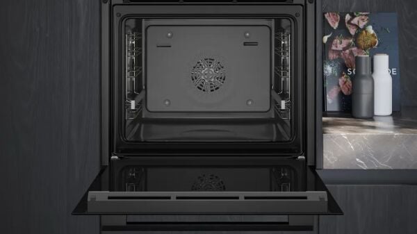 Siemens iQ300 Buhar Destekli Ankastre Fırın 60 x 60 cm Siyah inox