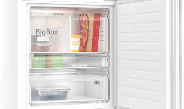 Siemens KG56NNWD0N iQ100 Alttan Donduruculu Buzdolabı 186.2 x 69.5 cm Beyaz, Total noFrost - görsel 5