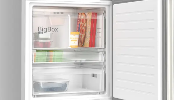Siemens KG56NVPD0N iQ300 Alttan Donduruculu Buzdolabı 186.2 x 69.5 cm Kolay temizlenebilir Inox - görsel 5