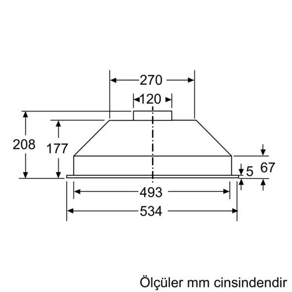 Siemens LB53NAA30 Sürgülü Aspiratör - görsel 6