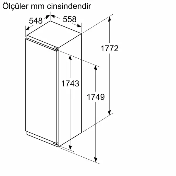 Siemens KI82LADD0 iQ500 Derin Donduruculu Ankastre Buzdolabı 177.2 x 55.8 cm softClosing Düz Menteşe - görsel 5