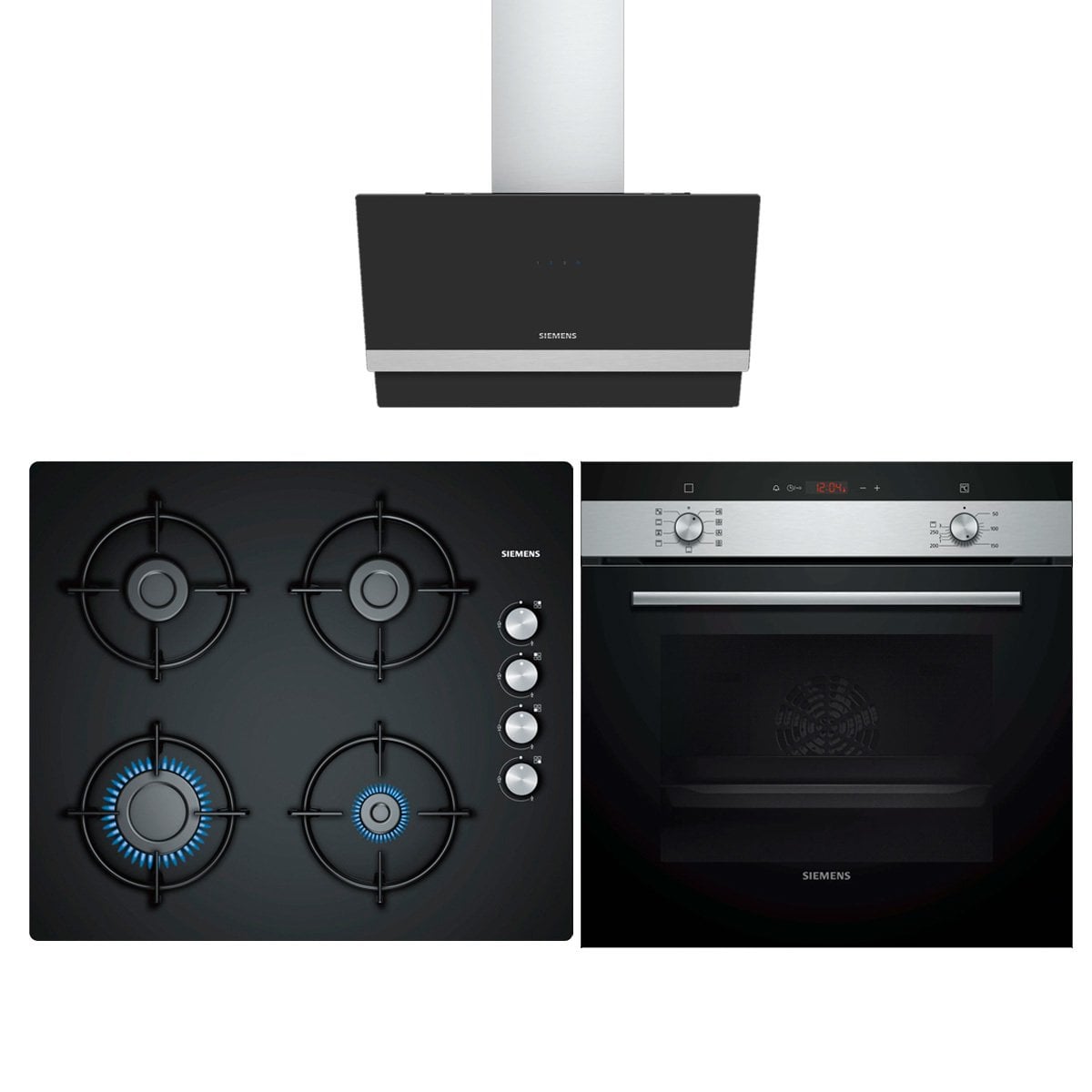 Siemens Prime Siyah Ankastre Set (60 cm Ocaklı) 4