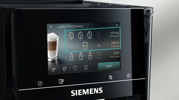Siemens TP723E19 EQ700 iAroma Tam Otomatik Kahve Makinesi Piyano siyah - görsel 2