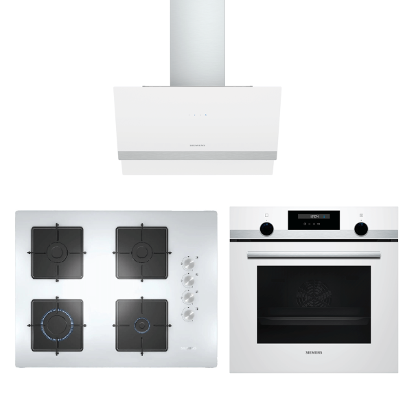 Siemens Elite Beyaz Ankastre Set 3 (67 cm Ocaklı)
