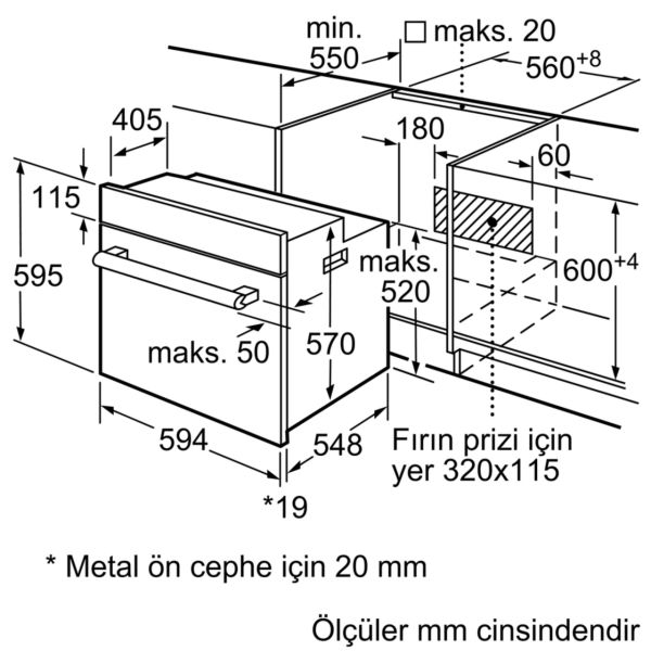 Profilo FRMA425B Ankastre Fırın
