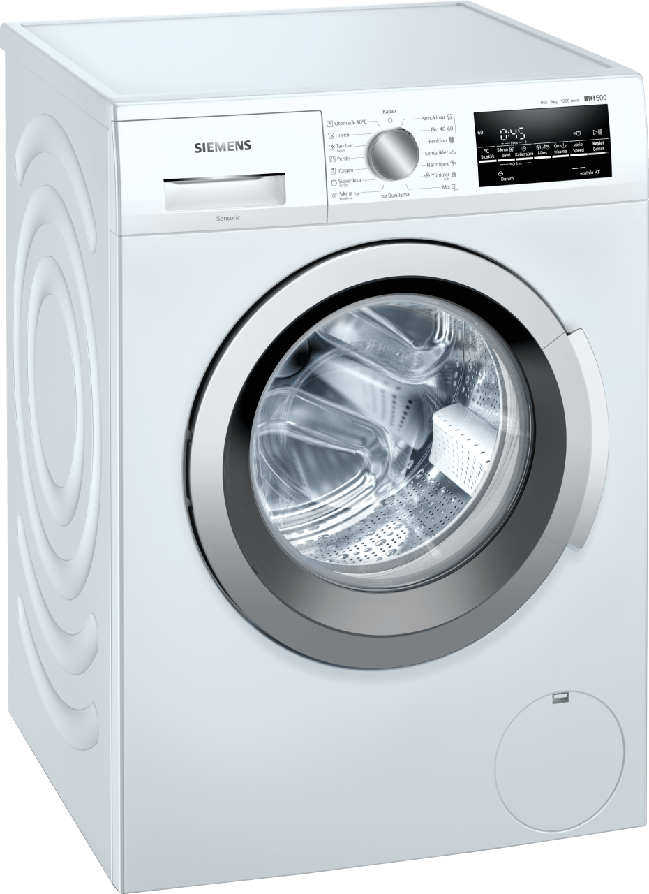 Siemens WM12US90TR iQ500 Çamaşır Makinesi 9 kg 1200 dev./dak.