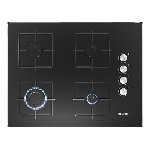Siemens EO7C6PO12O 67 cm Sert Cam Ankastre Siyah Gazlı Ocak