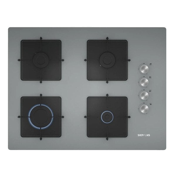 Siemens EO7C8PO12O 67 cm Sert Cam Ankastre Titanium Gri Gazlı Ocak