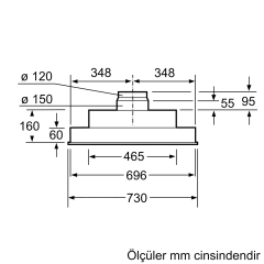 Siemens LB75565 Gömme Aspiratör