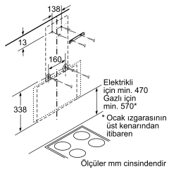Siemens LC65KA270T Duvar Tipi Davlumbaz