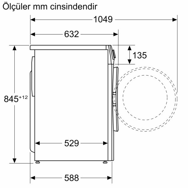 Siemens WG52A2Z0TR iQ300 Çamaşır Makinesi 10 kg 1200 dev./dak. - görsel 6