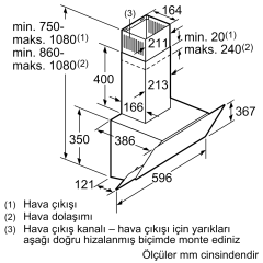 Siemens LC66KAJ60T Duvar Tipi Davlumbaz