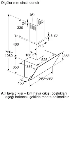 Siemens LC68KPK60T iQ700 Duvar Tipi Davlumbaz 60 cm Siyah Cam, Siyah - görsel 6