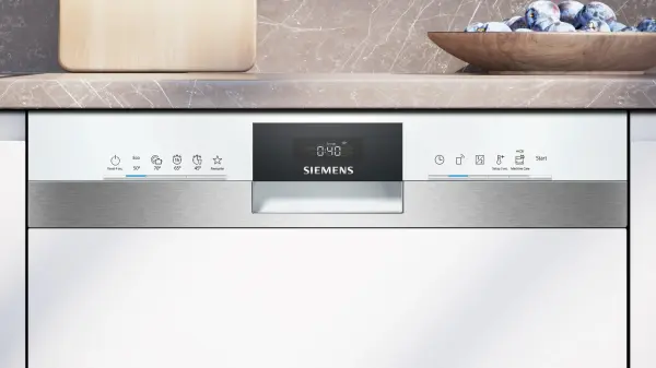 Siemens iQ300 Yarı Ankastre Bulaşık Makinesi 60 cm Beyaz - görsel 3
