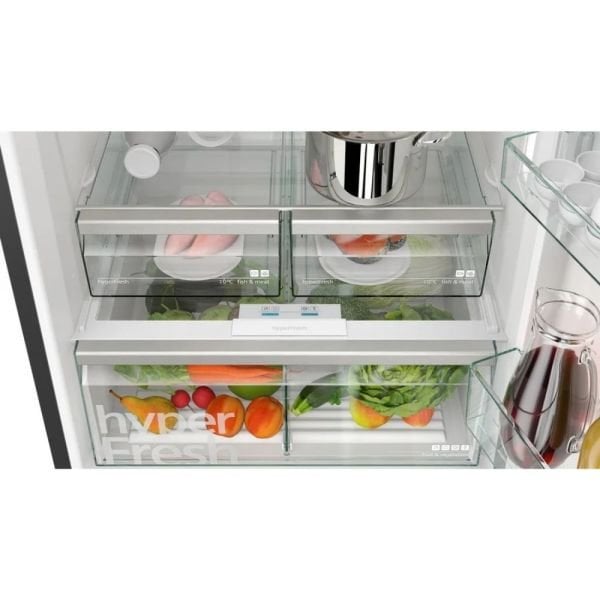 Siemens iQ500 Alttan Donduruculu Buzdolabı 186 x 75 cm BlackSteel