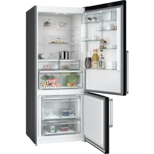 Siemens iQ500 Alttan Donduruculu Buzdolabı 186 x 75 cm BlackSteel