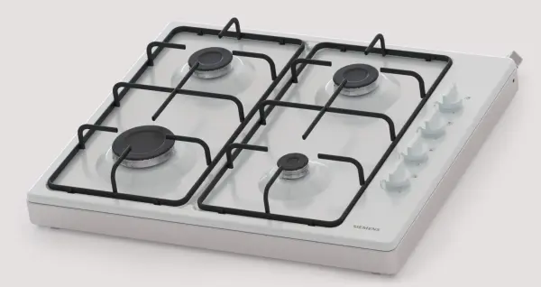 Siemens iQ100 Set Üstü Gazlı Ocak 60 cm Beyaz