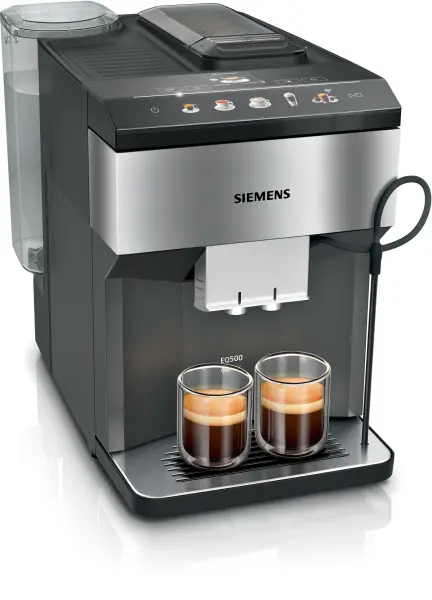Siemens Tam Otomatik Kahve Makinesi EQ500 classic connect Paslanmaz çelik, Siyah, Çıkarılabilir su tankı