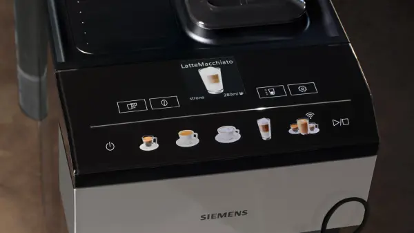 Siemens Tam Otomatik Kahve Makinesi EQ500 classic connect Paslanmaz çelik, Siyah, Çıkarılabilir su tankı - görsel 4