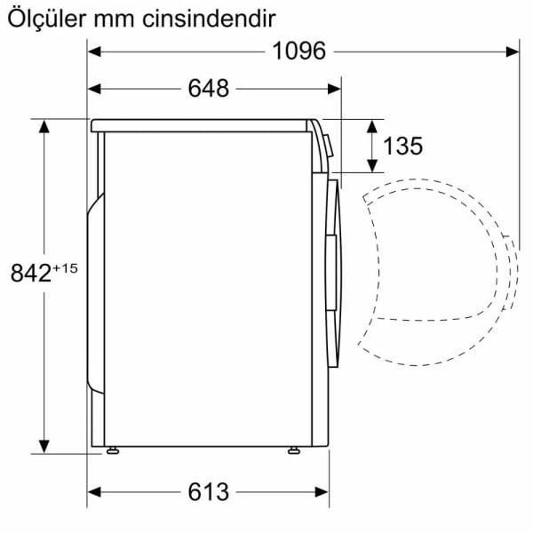 Siemens WQ41G20TTR iQ300 Isı Pompalı Kurutma Makinesi