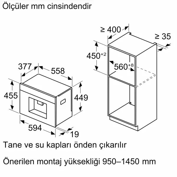 Siemens CT718L1W0 iQ700 Ankastre Tam Otomatik Kahve Makinesi - görsel 4