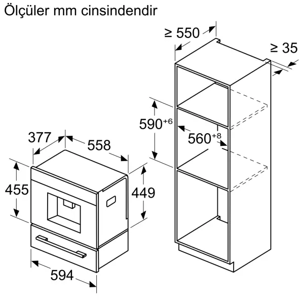 Siemens CT718L1W0 iQ700 Ankastre Tam Otomatik Kahve Makinesi - görsel 6