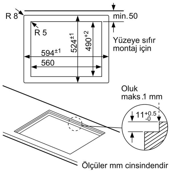 Siemens EP6A6PB20 iQ500 Gazlı Ocak