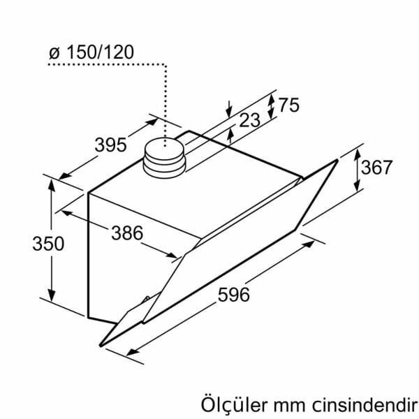 Siemens LC65KAJ00T iQ300 Duvar Tipi Davlumbaz