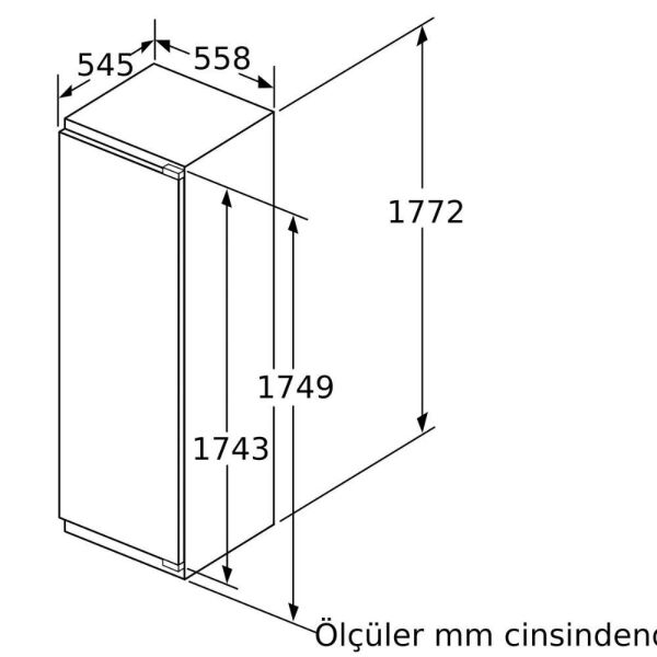 Siemens KI82LADE0 iQ500 Derin Donduruculu Ankastre Buzdolabı - görsel 6