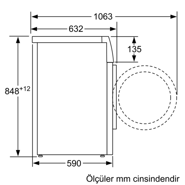 Siemens WA14LQH0TR 10 KG 1400 Devir Çamaşır Makinesi