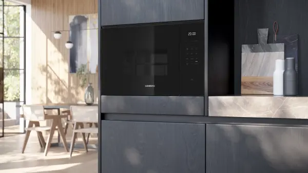 Siemens BE525LMB2 iQ500 Built-In Microwave with grill Siyah - görsel 5