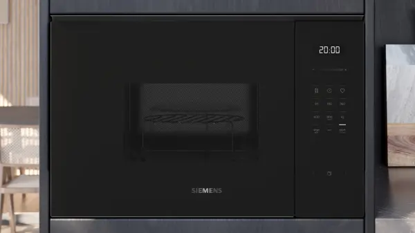 Siemens BE525LMB2 iQ500 Built-In Microwave with grill Siyah - görsel 2