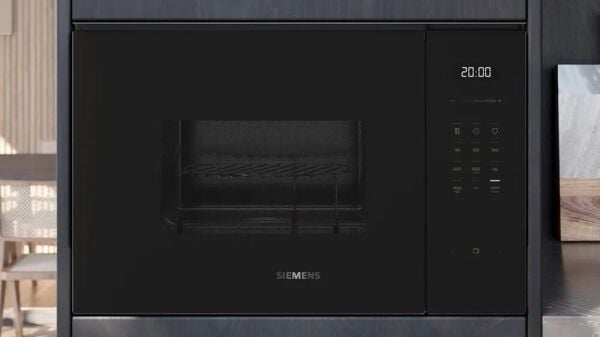 Siemens iQ500 BE555LMB2 Built-In Microwave with grill Siyah - görsel 2
