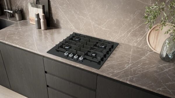 Siemens ER6A6PH40 iQ700 Gas hob 60 cm Tempered glass, Black