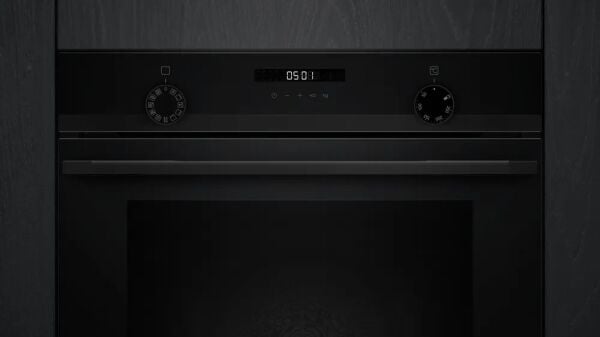 Siemens HU717ABA0T iQ300 Buhar Destekli Ankastre Fırın 60 x 60 cm Siyah