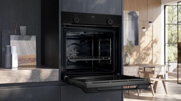 Siemens HU717ABA0T iQ300 Buhar Destekli Ankastre Fırın 60 x 60 cm Siyah
