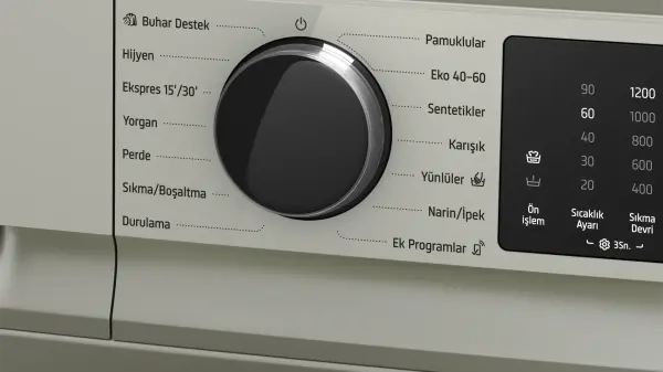 Profilo CGK242ZXTR Çamaşır Makinesi 9 kg maks. 1200 dev./dak., Gümüş