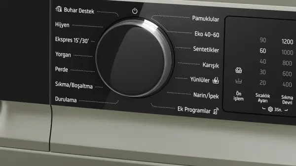 Profilo CGK252ZXTR Çamaşır Makinesi 10 kg maks. 1200 dev./dak., Gümüş