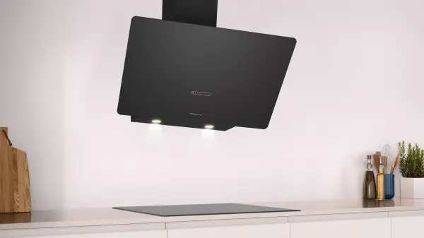 Profilo DVK8J669 Duvar Tipi Davlumbaz 80 cm Siyah Cam, Siyah - görsel 2