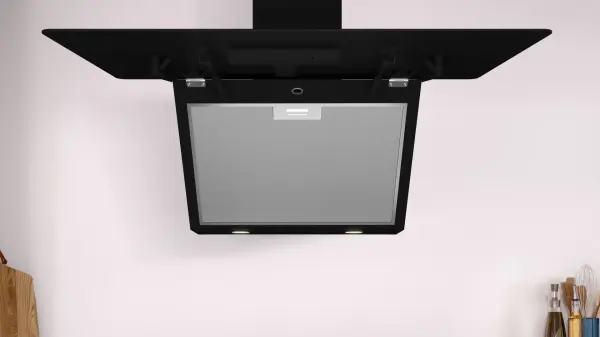 Profilo DVK8J669 Duvar Tipi Davlumbaz 80 cm Siyah Cam, Siyah - görsel 5