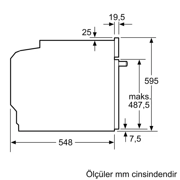 Profilo FXMA455C Ankastre Fırın 60 x 60 cm Beyaz - görsel 8