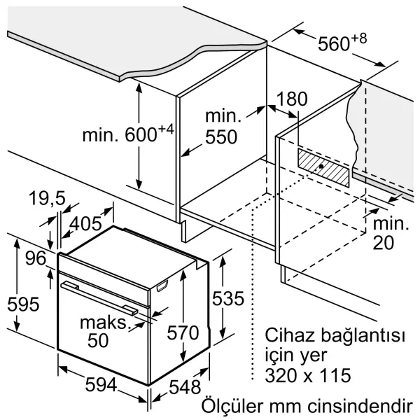 Profilo FXSA344C Buhar Destekli Ankastre Fırın 60 x 60 cm Beyaz - görsel 8