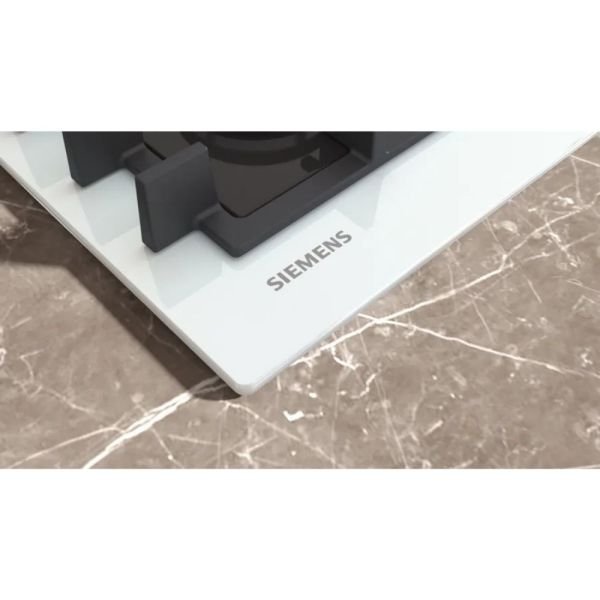 Siemens iQ300 Gazlı Ocak 60 cm Sert cam, Beyaz