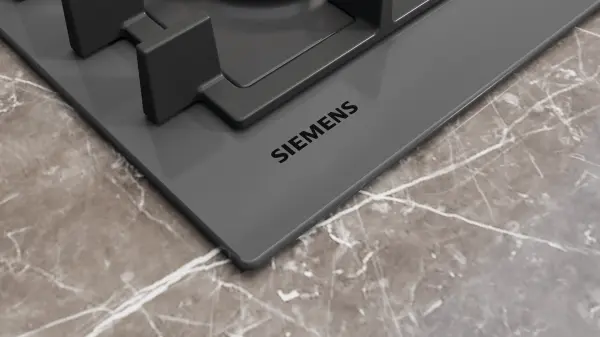 Siemens iQ300 Gazlı Ocak 60 cm Sert cam, Titanium gri - görsel 3