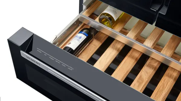 Siemens iQ700 French Door Bottom Mount Refrigerator, Glass door 183 x 90.5 cm Siyah - görsel 5
