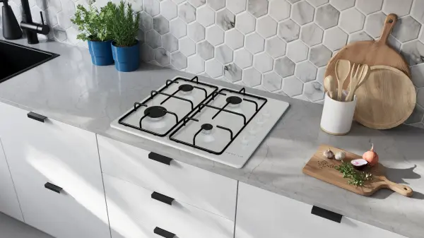 Profilo OD36P2B80D Gazlı Ocak 60 cm Emaye, Beyaz - görsel 5