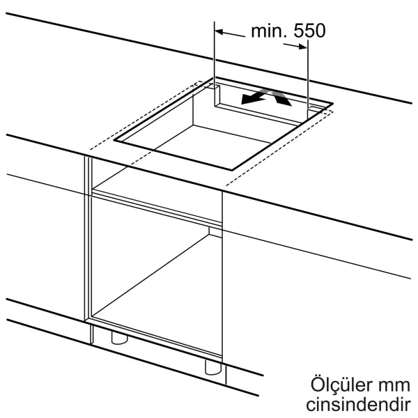 Profilo OI06ET010 İndüksiyonlu Ocak 60 cm Çerçevesiz Yüzey - görsel 7