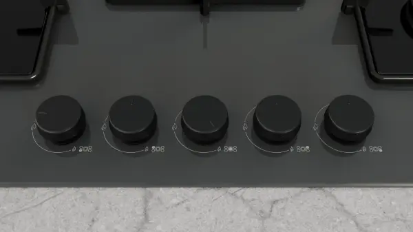 Profilo ON28Q9P11D Gazlı Ocak 75 cm Sert cam, - görsel 2